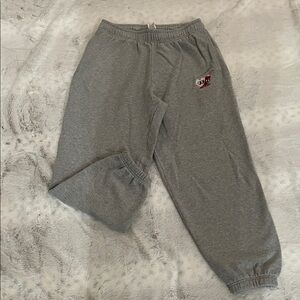 Victoria's Secret Heather Gray Joggers with Heart Patch